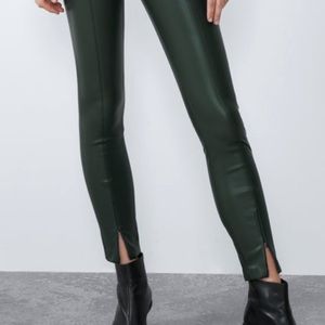 Zara faux leather leggings